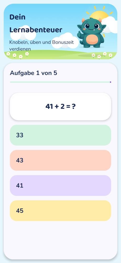 Kinder-App: Lernspiel
